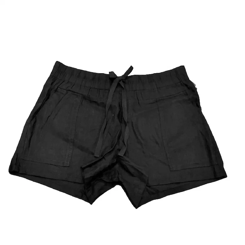 Your Go-To Yoga Outfits Now More Affordable Women'S Smocked Waist Short in Black
