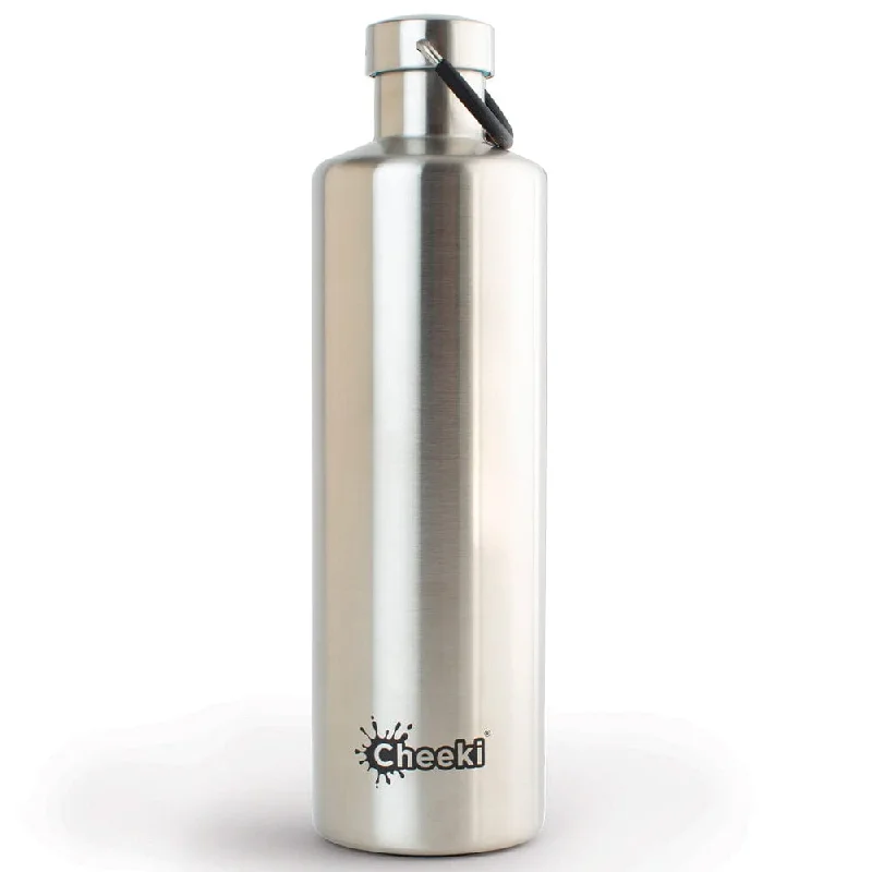 Relax, Restore, And Save On Yoga Essentials Cheeki 1 Litre Stainless Steel Insulated Bottle - Silver Relax, Restore, And Save On Yoga Essentials Cheeki 1 Litre Stainless Steel Insulated Bottle - Silver