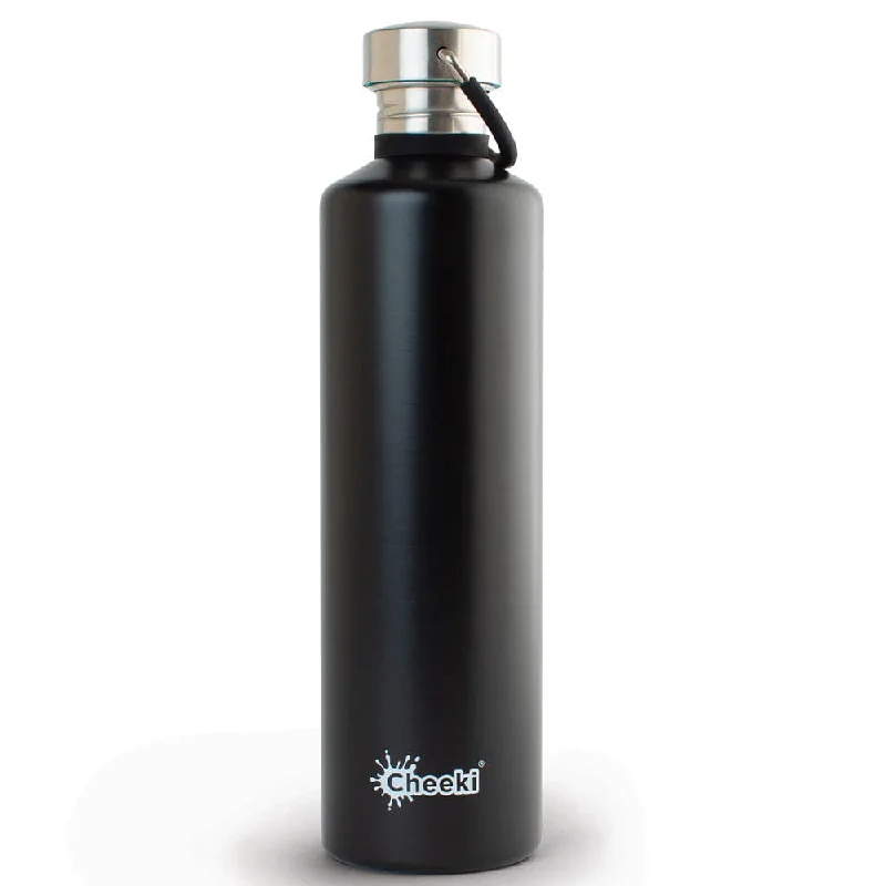 Flow Into Savings On Must-Have Yoga Accessories Cheeki 1 Litre Stainless Steel Water Bottle - Matte Black Flow Into Savings On Must-Have Yoga Accessories Cheeki 1 Litre Stainless Steel Water Bottle - Matte Black