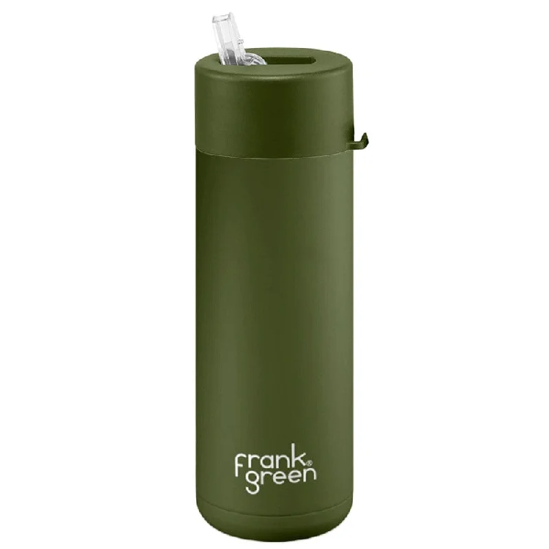 Save Big On The Best Yoga Accessories Frank Green Ceramic Bottle STRAW Lid 20oz/595ml - Khaki Save Big On The Best Yoga Accessories Frank Green Ceramic Bottle STRAW Lid 20oz/595ml - Khaki