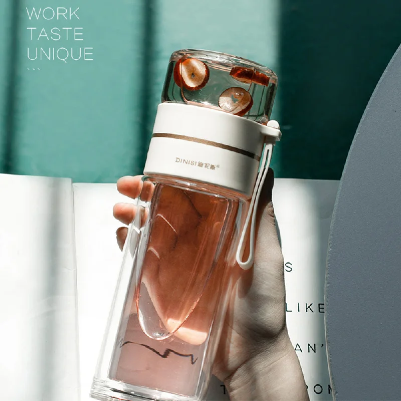 Lightweight, Durable Yoga Accessories At Lower Prices Glass Water Bottle With Tea Infuser Filter Tea Separation Double Wall Glass Bottle Leakproof Water Bottle Lightweight, Durable Yoga Accessories At Lower Prices Glass Water Bottle With Tea Infuser Filter Tea Separation Double Wall Glass Bottle Leakproof Water Bottle