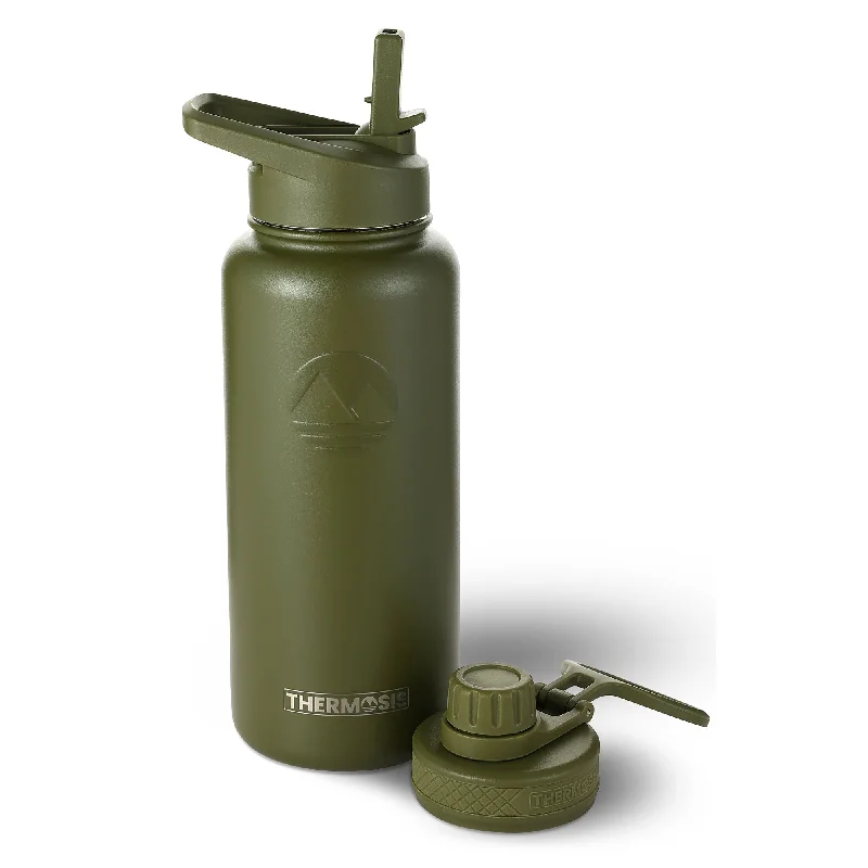 Serenity Starts With Savings On Yoga Accessories Insulated (32oz) Stainless Steel Water Bottle - Army Green Serenity Starts With Savings On Yoga Accessories Insulated (32oz) Stainless Steel Water Bottle - Army Green