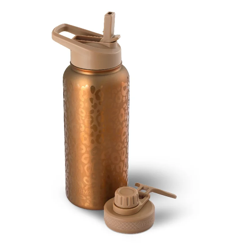 Move Freely, Shop Smart With Yoga Discounts Insulated (32oz) Stainless Steel Water Bottle - Gold Leopard Move Freely, Shop Smart With Yoga Discounts Insulated (32oz) Stainless Steel Water Bottle - Gold Leopard