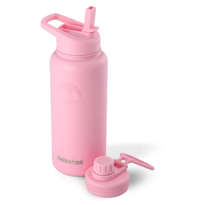 Find Balance With Discounted Yoga Essentials Insulated (32oz) Stainless Steel Water Bottle - Pink Find Balance With Discounted Yoga Essentials Insulated (32oz) Stainless Steel Water Bottle - Pink