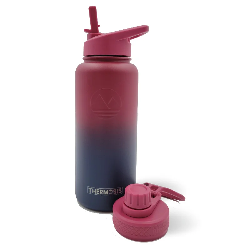 Stretch In Comfort With Affordable Yoga Gear Insulated (32oz) Stainless Steel Water Bottle - Red Fusion Stretch In Comfort With Affordable Yoga Gear Insulated (32oz) Stainless Steel Water Bottle - Red Fusion