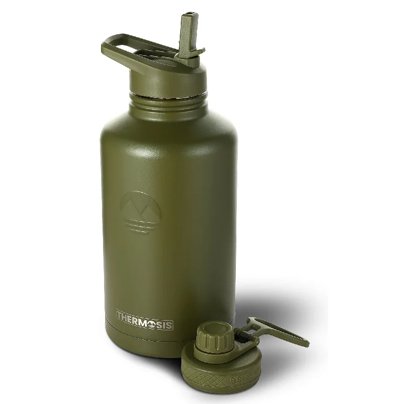 Affordable Comfort With Our Yoga Gear Discounts Insulated (64oz) Stainless Steel Water Bottle - Army Green