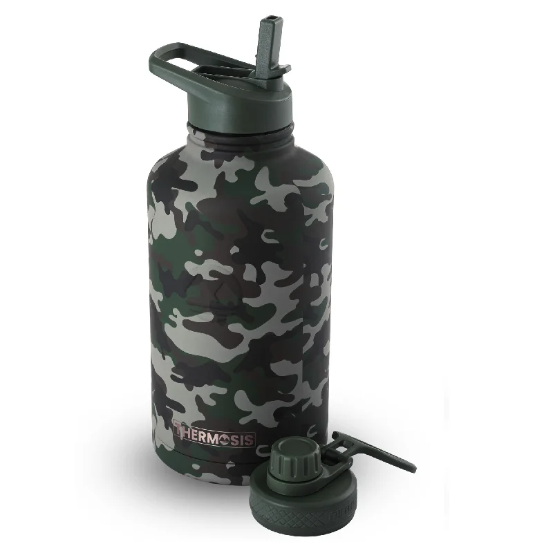 Breathe Deeper, Save Bigger On Yoga Must-Haves Insulated (64oz) Stainless Steel Water Bottle - Camo Breathe Deeper, Save Bigger On Yoga Must-Haves Insulated (64oz) Stainless Steel Water Bottle - Camo
