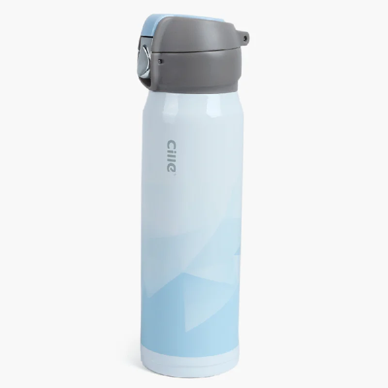 Flexibility Meets Affordability In Our Yoga Sale Water Bottle - Blue & White