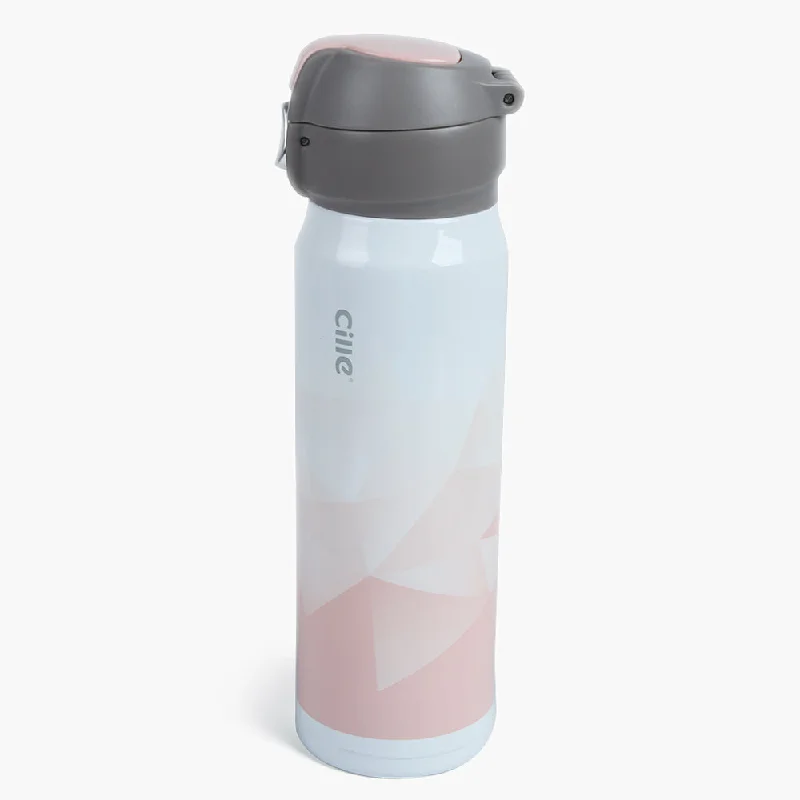 Enhance Every Stretch With Premium Yoga Gear Water Bottle - Pink White