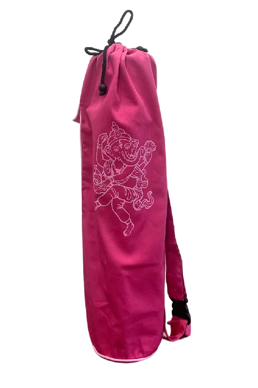 Elevate Your Experience With Must-Have Yoga Gear Yoga Mat Bag Pink Ganesha