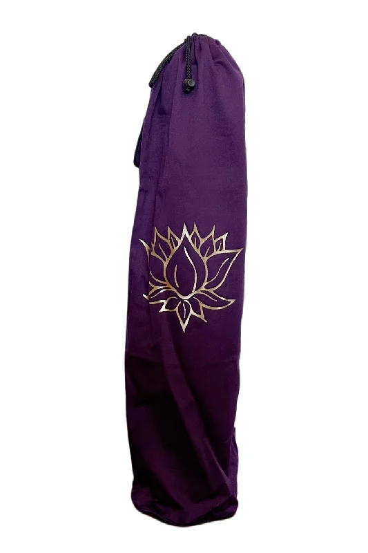 High-Performance Yoga Gear, Low Prices Yoga Mat Bag Purple Lotus Foil
