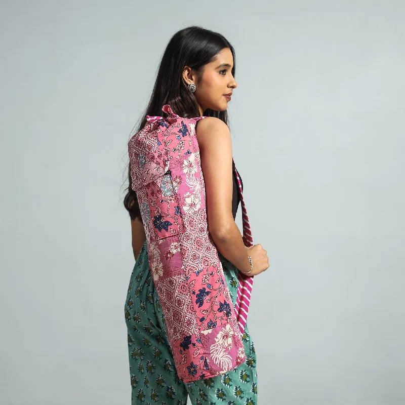 Stretch, Relax, And Save On Yoga Essentials Patchwork Yoga Mat Bag by Jugaad