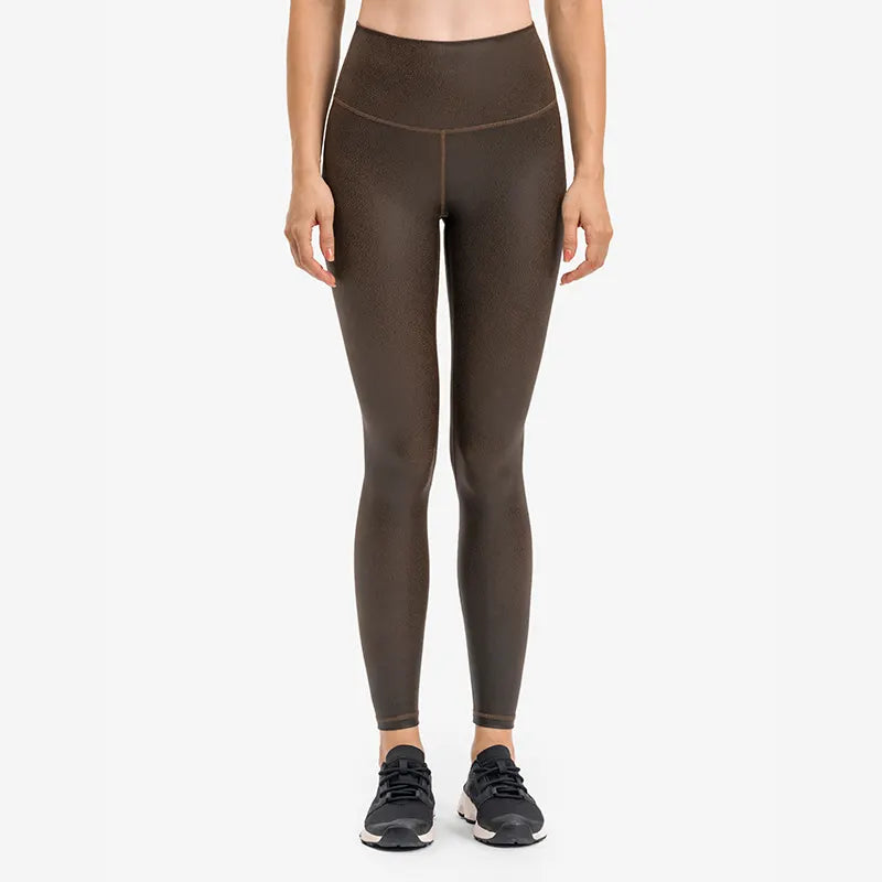 Flexibility Meets Affordability In Our Yoga Wear Sale Brown yoga leggings