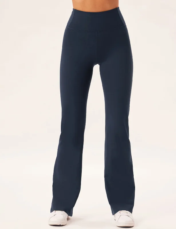 Flow In Comfort With Stylish Discounts Compressive Flare Legging - Midnight