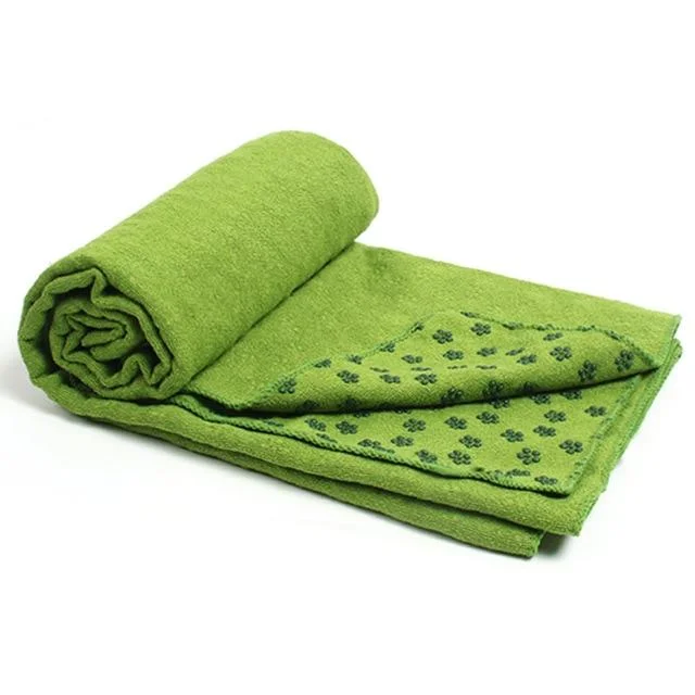 From Mat To Movement, Shop Yoga Deals Green yoga microfibre towel