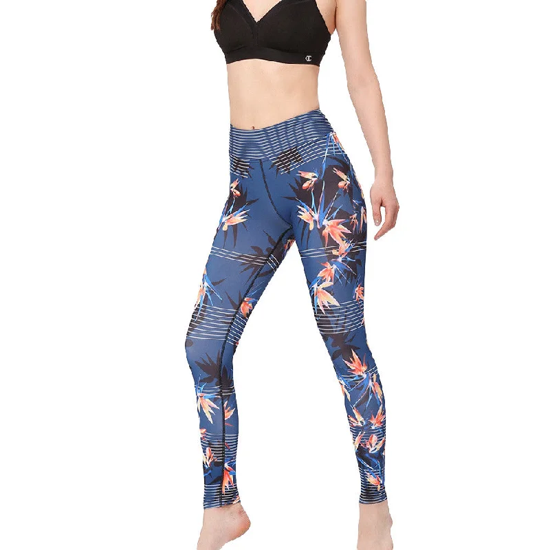 Flow Into Savings With Trendy Yoga Apparel Maple Leaves Printed Leggings