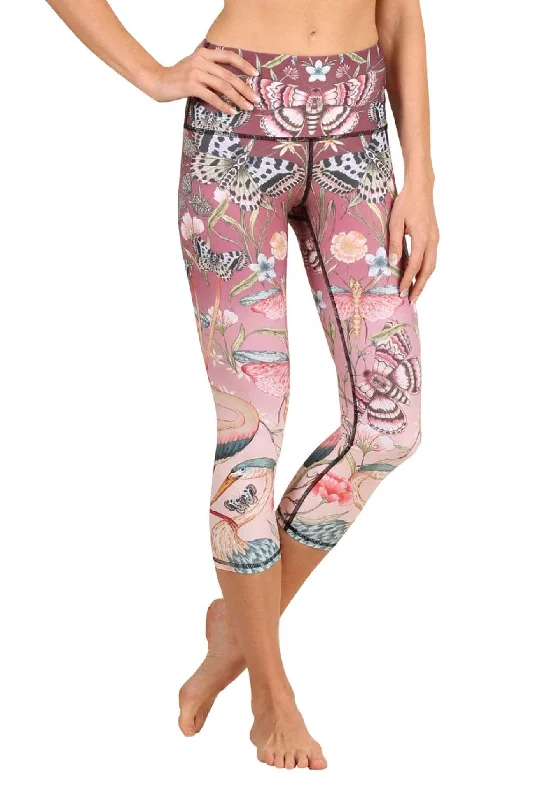 Stretch, Move, And Save On Yoga Clothing Pretty in Pink Printed Yoga Crops by Yoga Democracy Stretch, Move, And Save On Yoga Clothing Pretty in Pink Printed Yoga Crops by Yoga Democracy