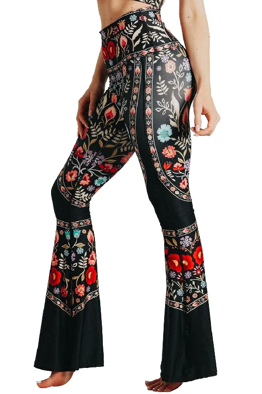 Upgrade Your Yoga Wardrobe For Less Rustica Printed Bell Bottoms by Yoga Democracy