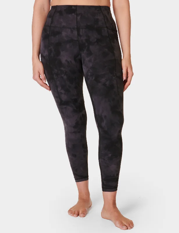 Your Yoga Essentials, Now At Lower Prices Super Soft 7/8 Yoga Leggings - Black Spray Dye Print Your Yoga Essentials, Now At Lower Prices Super Soft 7/8 Yoga Leggings - Black Spray Dye Print