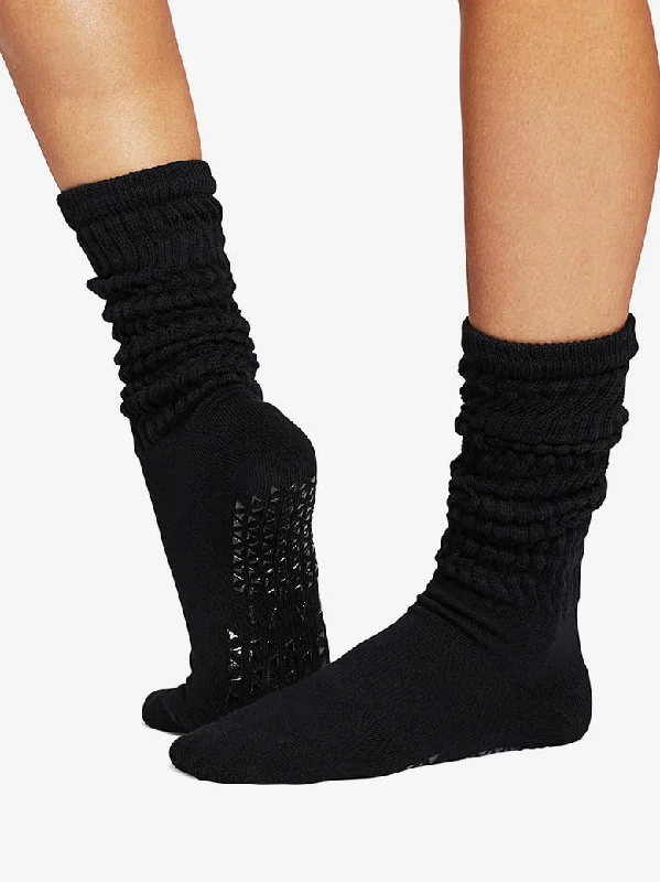Enhance Every Stretch With Premium Yoga Gear Tavi Noir Stacy Grip Socks - Ebony