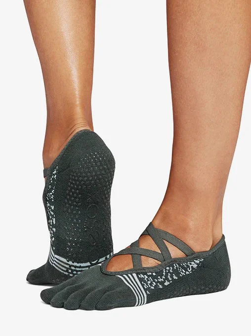 Feel Grounded With Yoga Mats At Discounted Prices ToeSox Full Toe Tec Elle Grip Socks - Pursue Feel Grounded With Yoga Mats At Discounted Prices ToeSox Full Toe Tec Elle Grip Socks - Pursue