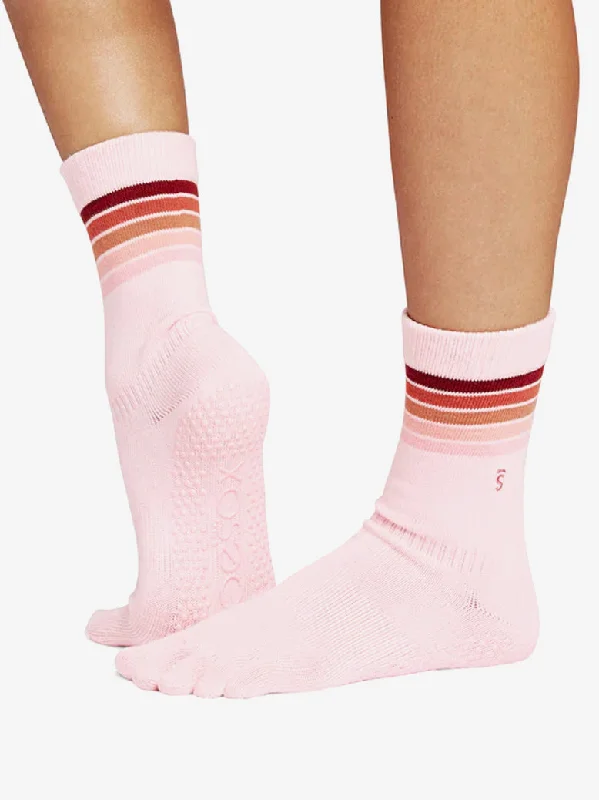 The Perfect Support For Every Pose At Special Prices ToeSox Full Toe Crew Grip Socks - Summit The Perfect Support For Every Pose At Special Prices ToeSox Full Toe Crew Grip Socks - Summit
