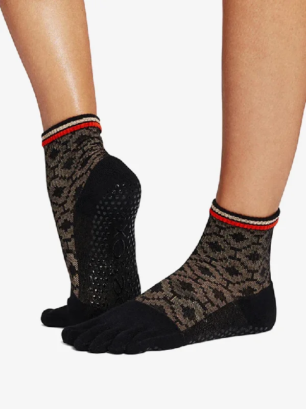 Relax And Restore With Yoga Accessories On Sale ToeSox Full Toe Melody Grip Socks - Volcanic Sand Relax And Restore With Yoga Accessories On Sale ToeSox Full Toe Melody Grip Socks - Volcanic Sand