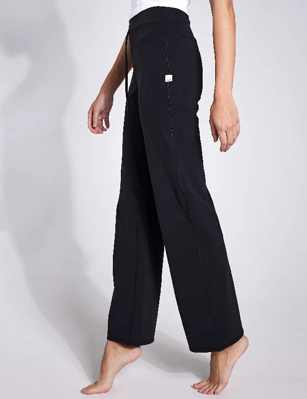 Trendy Yoga Outfits At Budget-Friendly Prices Daily Wideleg - Black
